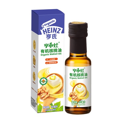 百年亨氏-【百补】亨氏亨小灶有机核桃油宝宝儿童辅食凉拌油100ml
