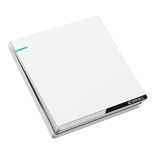 国际电工白色二开双控开关插座面板超薄家用床头一灯二控双开双联