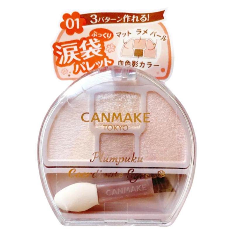 日本canmake/井田卧蚕泪袋四色眼影盘珠光修饰眼部轮廓新色05 N01