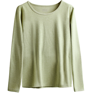 保暖内衣女款加绒加厚发热单件上衣秋衣秋裤套装打底衣秋冬季