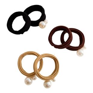 儿童珍珠发绳女2025新款高端小女孩扎高马尾皮筋头绳耐用发圈头饰