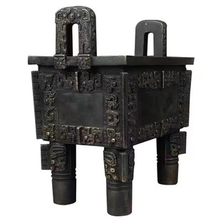 仿古青铜器铜圆鼎子龙毛公大克大盂鼎司母戊洛阳鼎王子午纯铜摆件