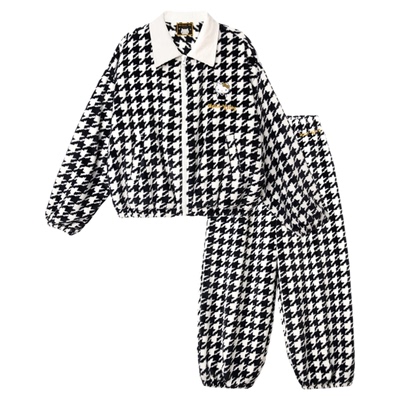 tbh野兽派法兰绒家居服套装