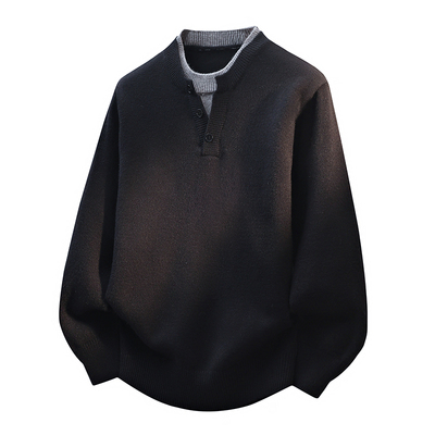 回力假两件毛衣男士秋冬季