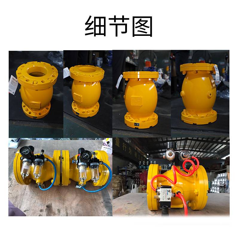 [联科阀门]DN25-400气阀气囊气动阀阀管夹芯控GJ841X粉尘胶定制