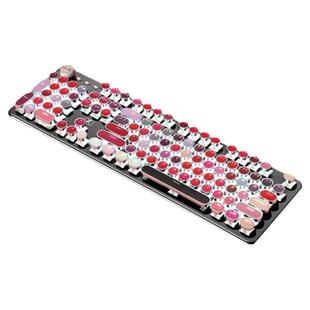 圆形电镀朋克键帽 机械键盘字符透光abs 复古风圆点 适用罗技K845