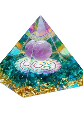 水晶几何摆件桌面招财装饰品现代简约招财摆件包富蓝水晶家居摆件