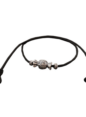 糖果原创复古3d银国风项链女生