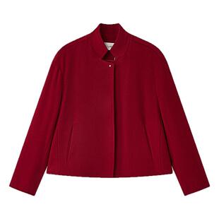 【羊毛羊绒】Laurel劳芮26春新款西式立领短款大衣LWL371T06300