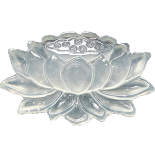 冰透玉莲花吊坠女天然岫玉一品青莲玉坠少女款玉石项链挂件男玉佩