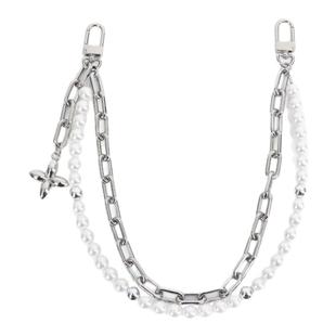 适用lv biker机车包珍珠链子挂饰改造缪思女神LISA同款链条装饰链