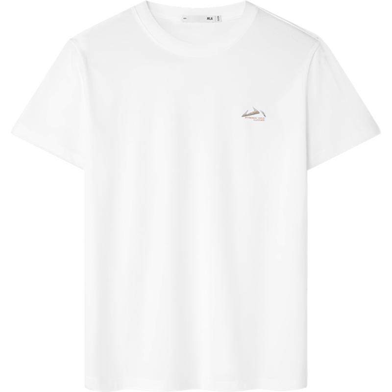 【凉感】海澜之家山不在高短袖T恤26春夏新吸湿排汗刺绣短t男女装