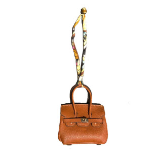 迷你皮质铂金包挂饰AirPods无线蓝牙耳机保护套车钥匙零钱收纳包