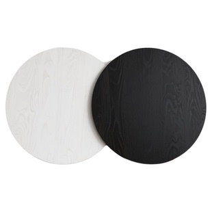 实木圆桌板可定制单独桌面板家用餐桌转盘原木大桌板木质吧台板面