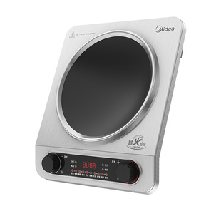 美的凹面电磁炉3500W大功率防水速热爆炒猛火家用电磁灶2026新款