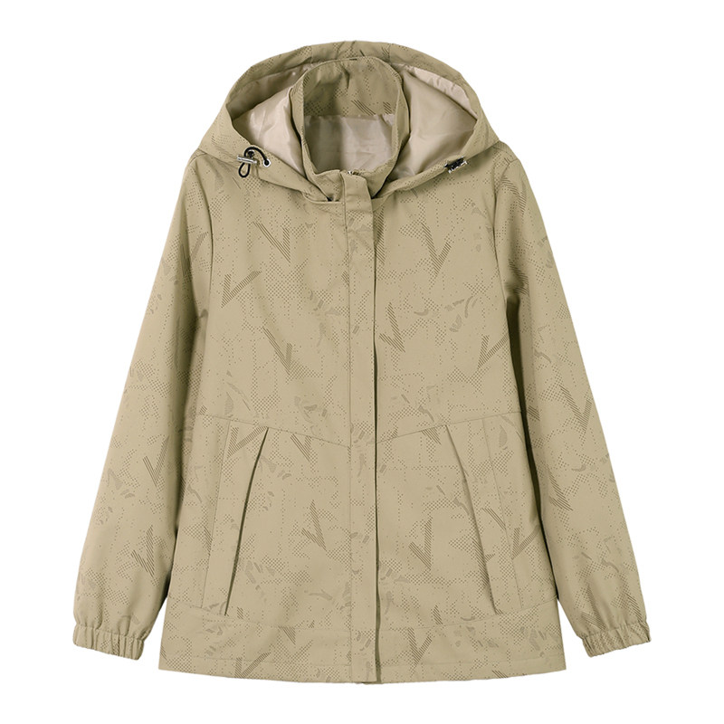 啄木鸟冲锋衣外套女士2025春秋新款宽松显瘦百搭时尚妈妈休闲夹克