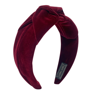 复古高颅顶红色丝绒打结宽边发箍高级感洋气时尚发卡防滑洗脸头箍