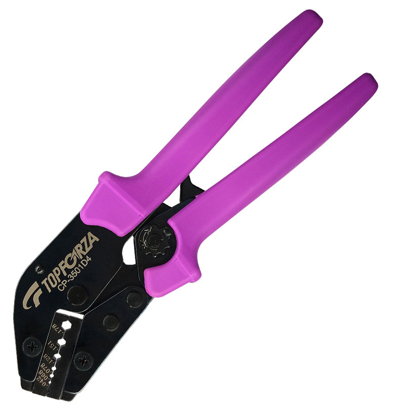 拓伏锐进口光纤接头六角棘轮压接钳视频线压线钳端子冷压接钳子