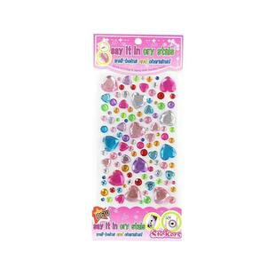 脸上贴钻眼妆亮钻泪钻珍珠贴面化妆贴纸儿童舞台表演眼贴饰品脸部