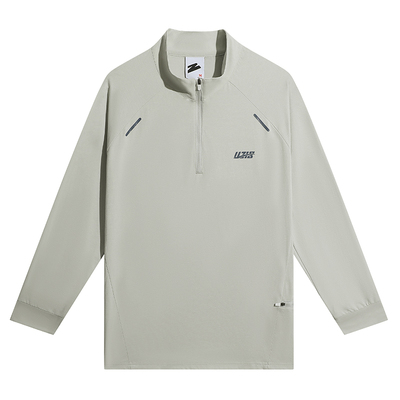 有志者UZIS美式运动长袖男新款健身跑步篮球训练服半拉链上衣无限