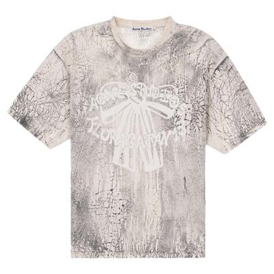 ACNE STUDIOS 春夏新款男士印花短袖圆领T恤银泰百货精品301574