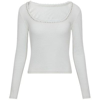 蕾丝边chicchick打底衫