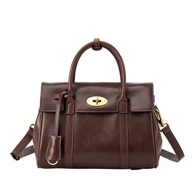 凯撒头层植鞣牛皮公文包