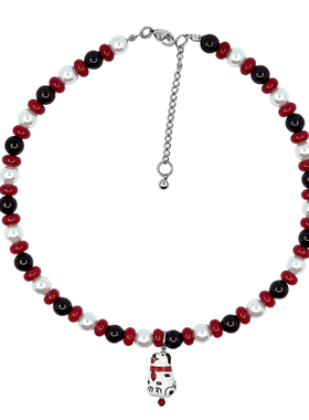 原创手作【斑点狗】串珠项链