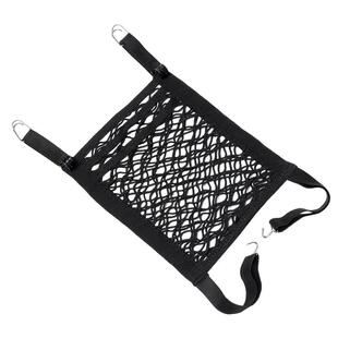 宽边汽车座椅背中间间隔离网防儿童车载储物网兜车内收纳挡娃车用