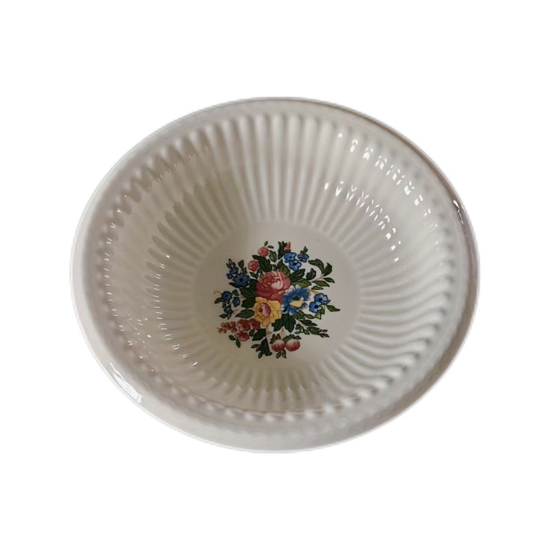 复古中古咖啡杯景德镇好看系马克杯欧式奶油珍珠白中古餐盘沙拉碗