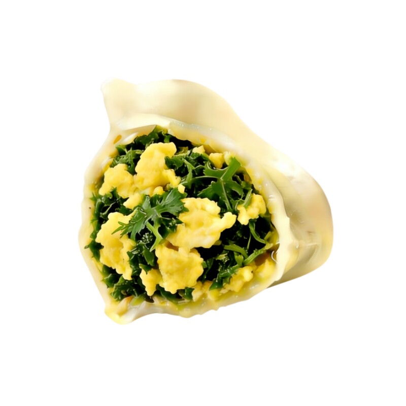 北方手工大馅水饺素馅饺子新鲜韭菜茴香鸡蛋大馅早餐蒸煎饺无粉条