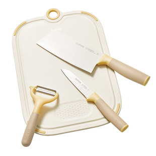 苏泊尔宝宝辅食刀具套装菜板刀座剪刀家用组合婴儿辅食刀板套装