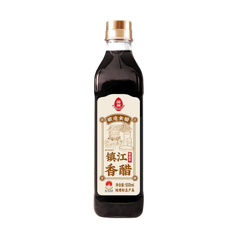莲花镇江香醋500mL/瓶 厨房调味醇厚糯米酿造不添加防腐剂