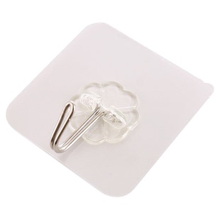 强力无痕粘钩卫生间刷子小物件挂钩厨房收纳免打孔钩子门后挂钩