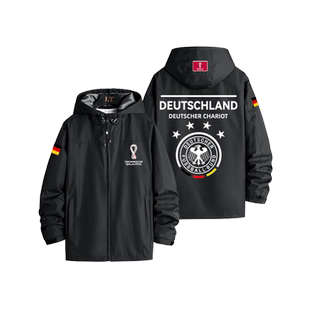 2022德国队球服诺伊尔穆勒足球夹克外套男球队冲锋衣