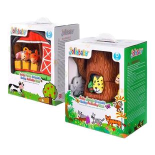 jollybaby婴儿早教新生儿游戏毯玩具礼物礼盒游戏毯摇铃6-18个月