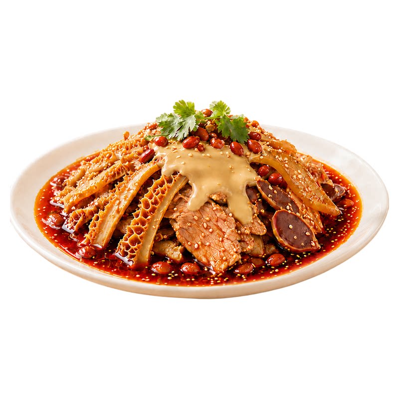 山林大红夫妻肺片四川特产凉菜熟食麻辣零即食红油凉拌下酒菜小吃