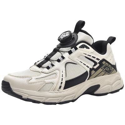 乐途春季新款网面儿童旋钮运动鞋