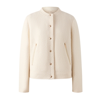 【100%绵羊毛】PRICH时尚知性圈圈毛呢外套2025冬季新款短外套女