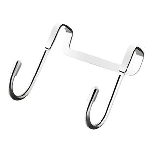 304不锈钢挂钩免打孔s型挂衣钩厨房宿舍门后衣柜鞋柜双钩强力承重