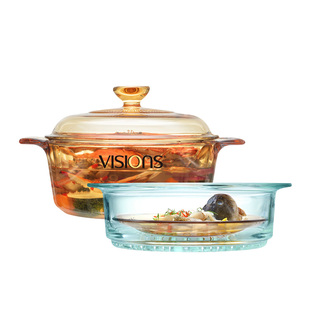 康宁官方旗舰店visions餐具蒸笼蒸屉蒸格蒸盘透明锅专用玻璃器皿