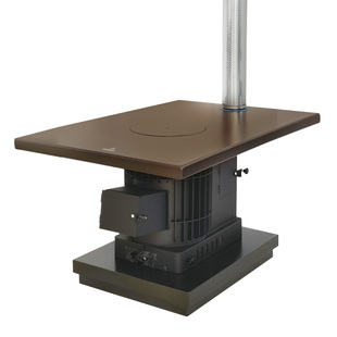 焱霸王茶几取暖桌柴煤两用汽化炉加厚柴火室内农村家用无烟回风炉