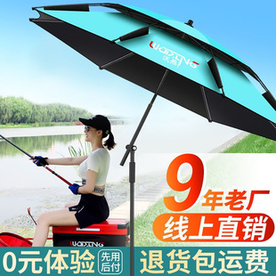 德国进口钓鱼伞大钓伞万向加厚防晒防雨2022新款 遮阳户外垂钓伞野