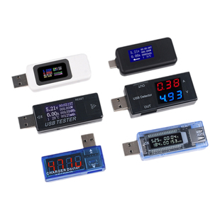 USB电压电流容量表计时功率电源检测显示仪手机充电器接口测试仪