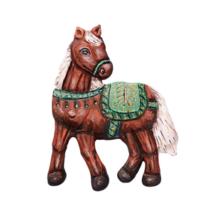 马年新年春节元宵粘土涂绘小马手工diy儿童制作材料包幼儿园