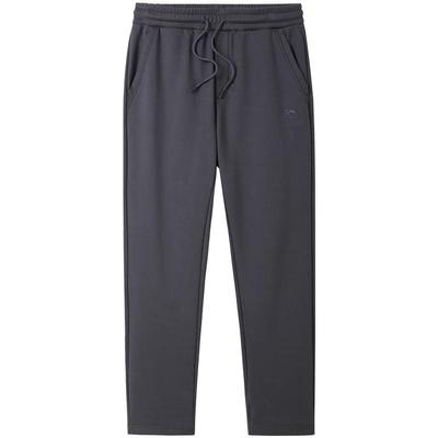 骆驼男装纯棉卫裤男2025秋冬季加绒保暖户外直筒休闲运动长裤