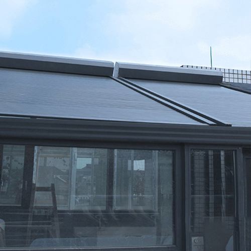 艾美佳T1玻璃阳光房遮阳棚庭院遮光帘户外伸缩隔热防晒电动天幕蓬