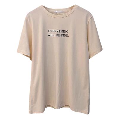 【赠运费险】休闲小众短袖T恤女