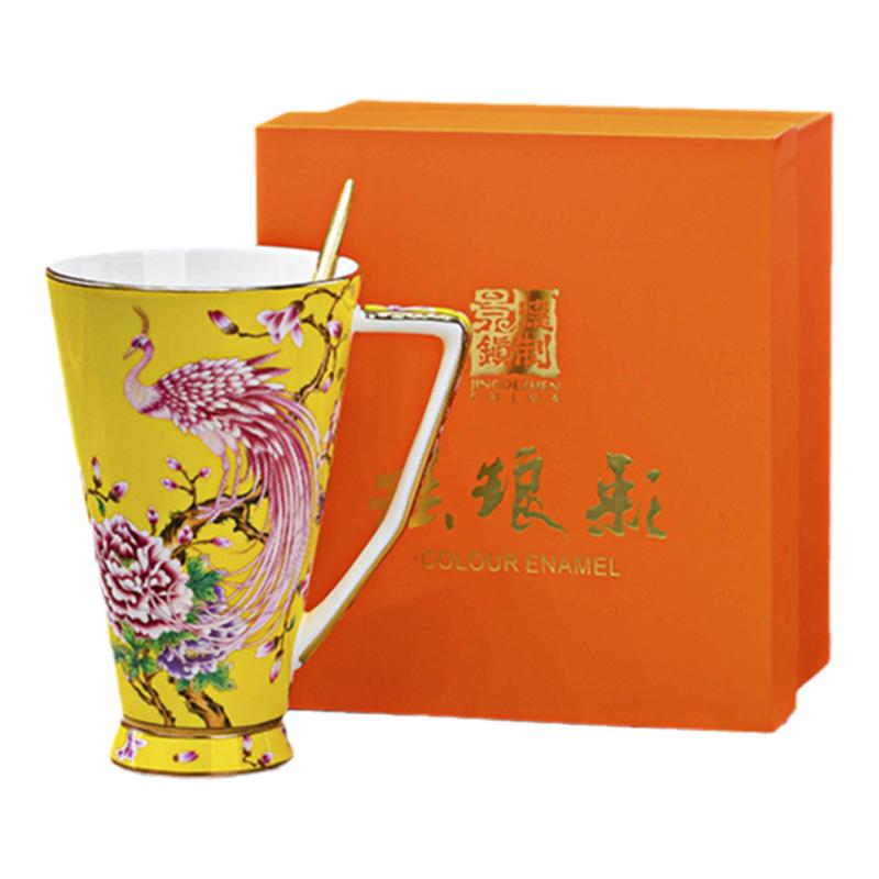 卡雷曼景德镇中式骨瓷马克杯