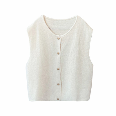 本期心头ai！小香风针织马甲背心